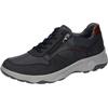 Sneaker WALDLÄUFER "H-MAX", Herren, Gr. 13 (48,5), blau (nachtblau), Nubukleder, Nappaleder, sportlich, Schuhe, Bequemschuh, Halbschuh, Schnürschuh in Komfortweite H = sehr weit