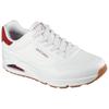 Sneaker SKECHERS "UNO - HARRY KANE", Herren, Gr. 40, rot (weiß, weinrot), Lederimitat, casual, Schuhe, Keilsneaker, Sneaker mit Luftkissen