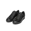 Sneaker GEOX "U RENAN", Herren, Gr. 44, schwarz, Glattleder, Textil, casual, Schuhe, Schnürschuh, Freizeitschuh mit Geox Spezial Membrane