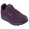 Wedgesneaker SKECHERS "UNO STAND ON AIR", Damen, Gr. 35, rot (burgunder), Lederimitat, sportlich, Schuhe, Freizeitschuh, Halbschuh, Schnürschuh weich gepolsterte Innensohle