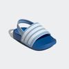 Badesandale ADIDAS SPORTSWEAR "ESTRAP KIDS ADILETTE", Gr. 21, clear sky, cloud weiß, bright royal, Synthetik, Textil, sportlich, Schuhe