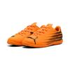 Fußballschuh PUMA "ATTACANTO II IT JR", Gr. 33, heat fire, puma schwarz, Synthetik, bedruckt, sportlich, Schuhe, für Halle und Straße