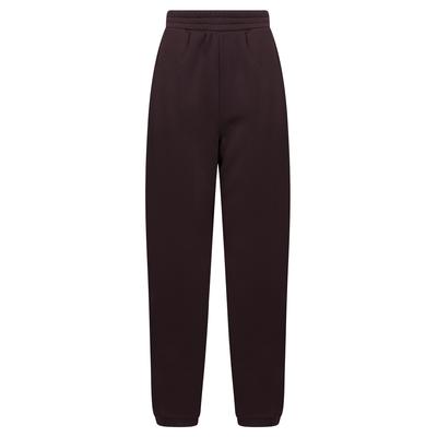 Sweatpants Helders Women's High Waisted Brushback Fleece Cuffed Joggers in Wine / 12 - Tokyo Laundry
