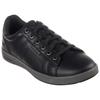 Sneaker SKECHERS "CAVELL", Herren, Gr. 40, schwarz, Lederimitat, casual, Schuhe, Freizeitschuh, Slipper, Schnürschuh mit Air-Cooled Memory Foam