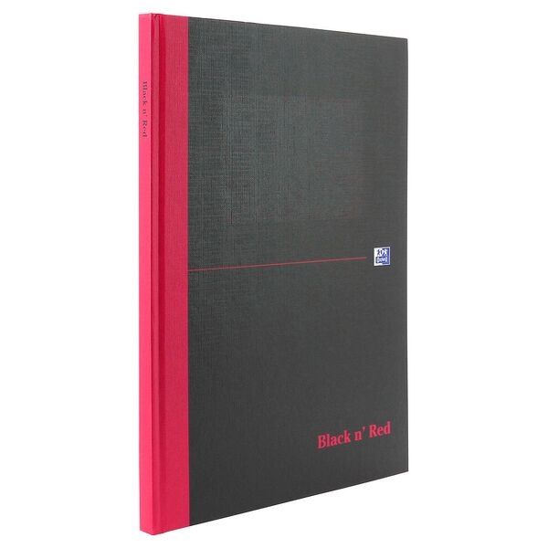 Oxford Notizbuch »Black n' Red« kariert A4 192 Seiten schwarz Image