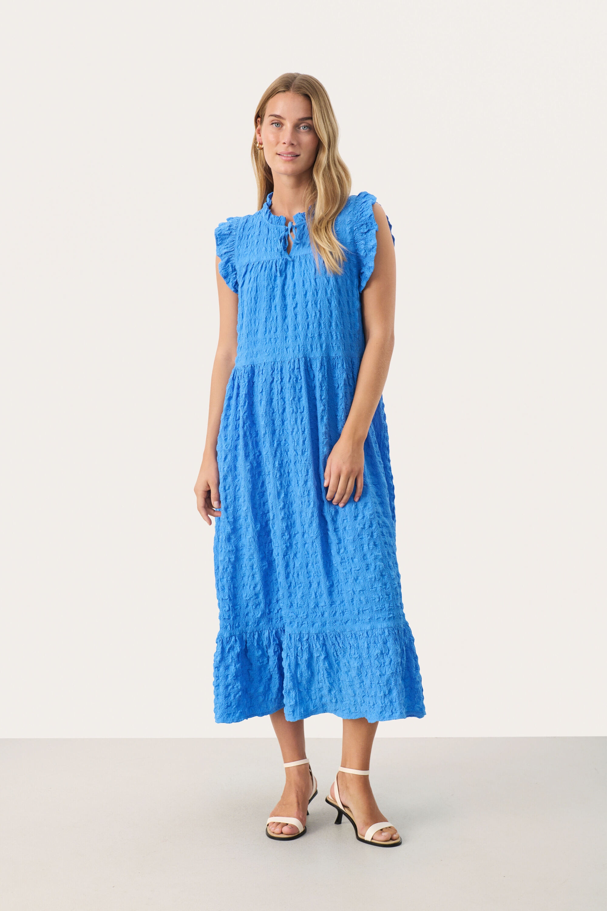 Kleid Gerade Passform blue Image