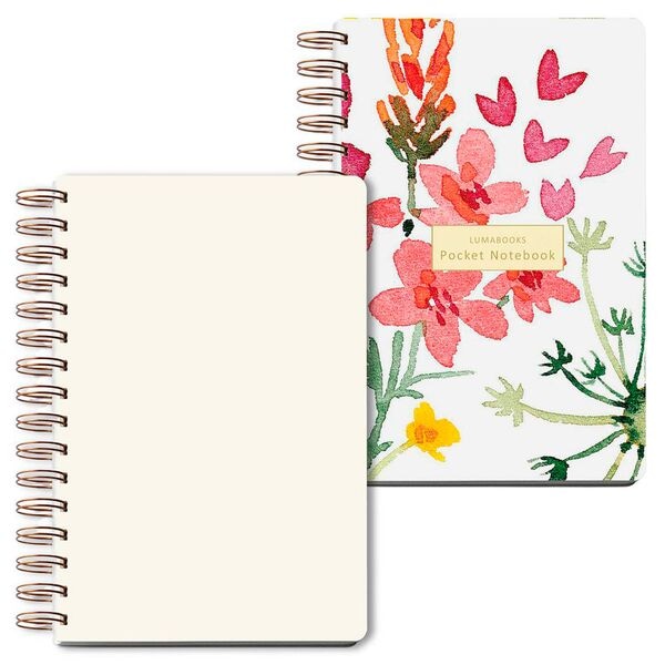 LUMA KARTENEDITION Notizbuch »Pocket Flower« blanko A5 100 Seiten mehrfarbig