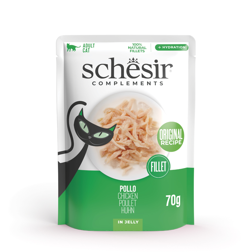Schesir Complements Filetti in gelatina 6 x 70 g in buste - Pollo