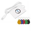 Duplicatore lettore di schede rfid ic ACR122U + copiatrice portachiavi 5XUID