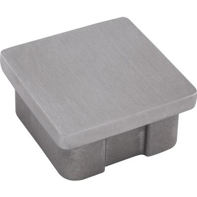 Endkappe Abdeckkappe eckig für Rohr ø 40x40x2,0mm, Edelstahl geschliffen - Economy Image