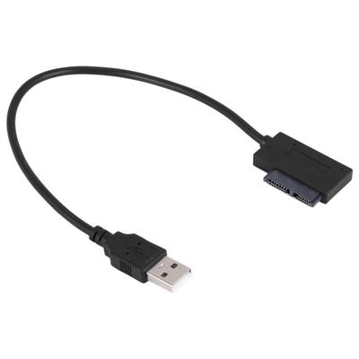 Tlily - usb Adapter pc 6P + 7P cd dvd Rom sata zu 2.0 Konverter Slimline Sata 13 Pin Laufwerk Kabel Image