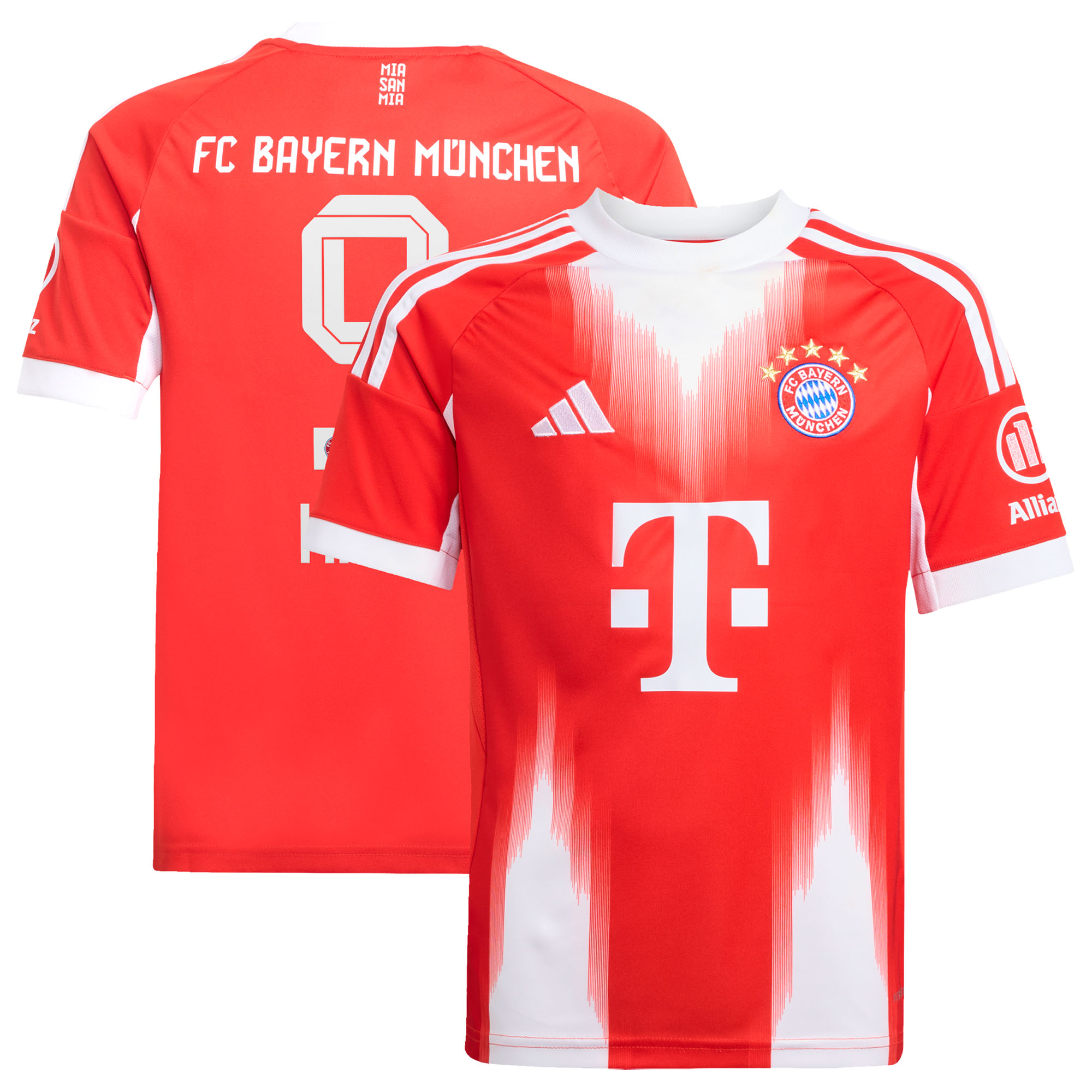 Maillot Domicile FC Bayern adidas 2025-26- Enfant avec flocage Kane 9