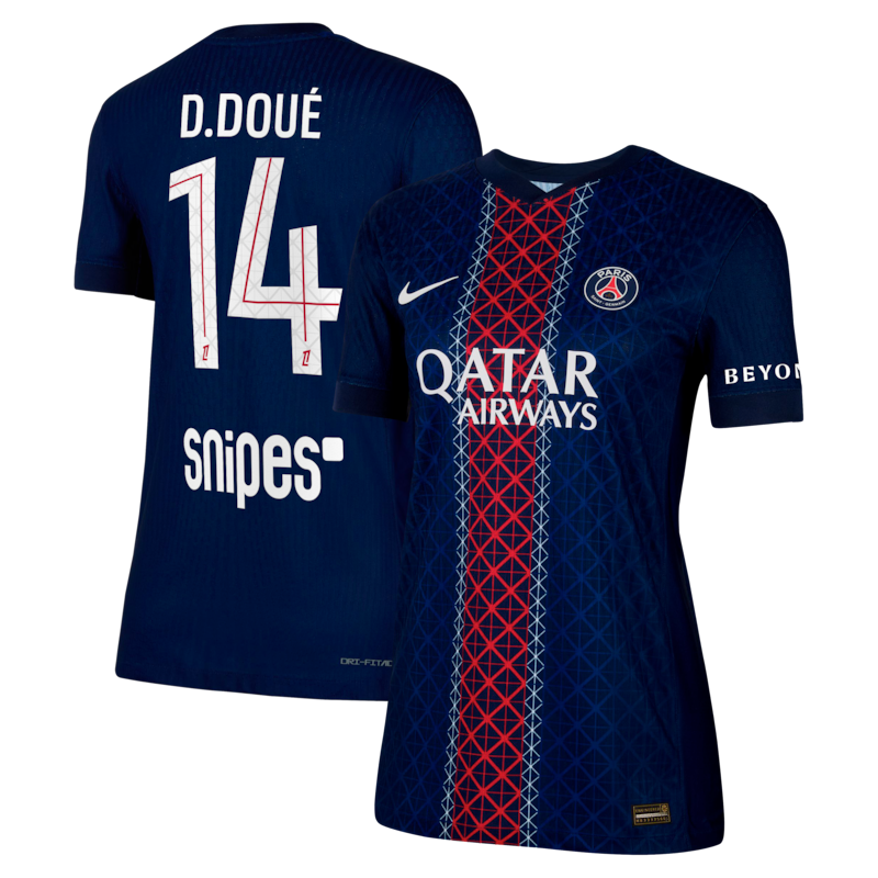 Maillot Domicile Match PSG Nike Dri-FIT ADV 25/26 - Femme avec flocage D. Doué 14