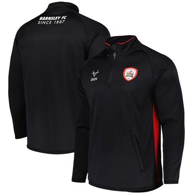 Barnsley Oxen 1/4 Reißverschluss Trainingsoberteil - Schwarz - Kinder Image
