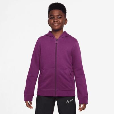 Barcelona Nike Club Reißverschluss Hoodie - Lila - Kinder Image