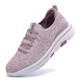 XOEKD Women Slip On Shoes Running Shoes Lightweight Non Slip Tennis Memory Foam Shoes for Sports Travel Gym, pink, 8 UK