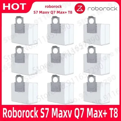 Roborock S7 Maxv Q7 Max+ T8 S7 MaxV Ultra Staubbeutel Sammlersets Ersatzteile Staubsauger Mülleimer Staubbox Zubehör Image