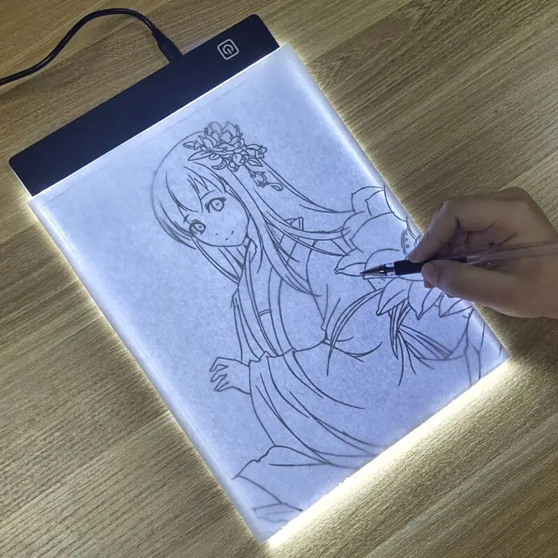 LED Photocopying Table Drawing Board Children's Light-transmitting Copying Table Brightness Adjustable Copy Board Painting Toys