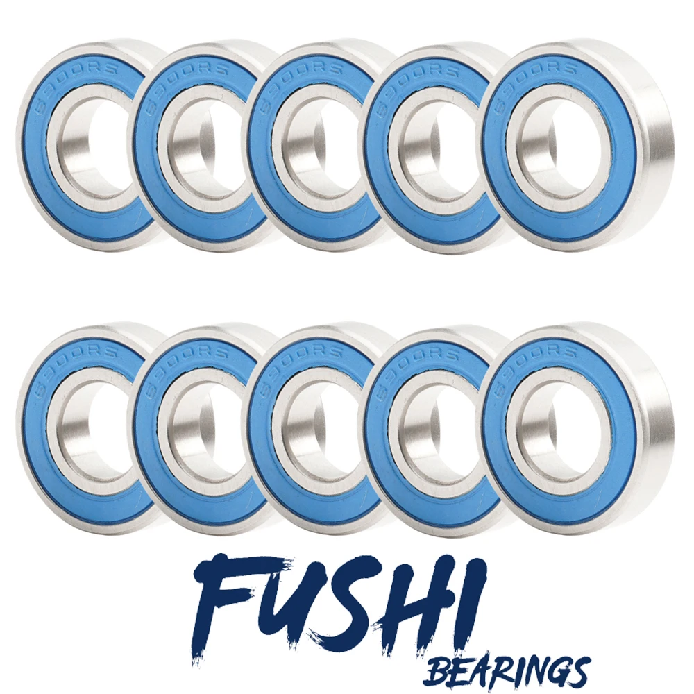 6900RS Lager 10 Stück 10 x 22 x 6 mm ABEC-3 Hobby Elektro RC Auto LKW 6900 RS 2RS Kugellager 6900-2RS blau versiegelt