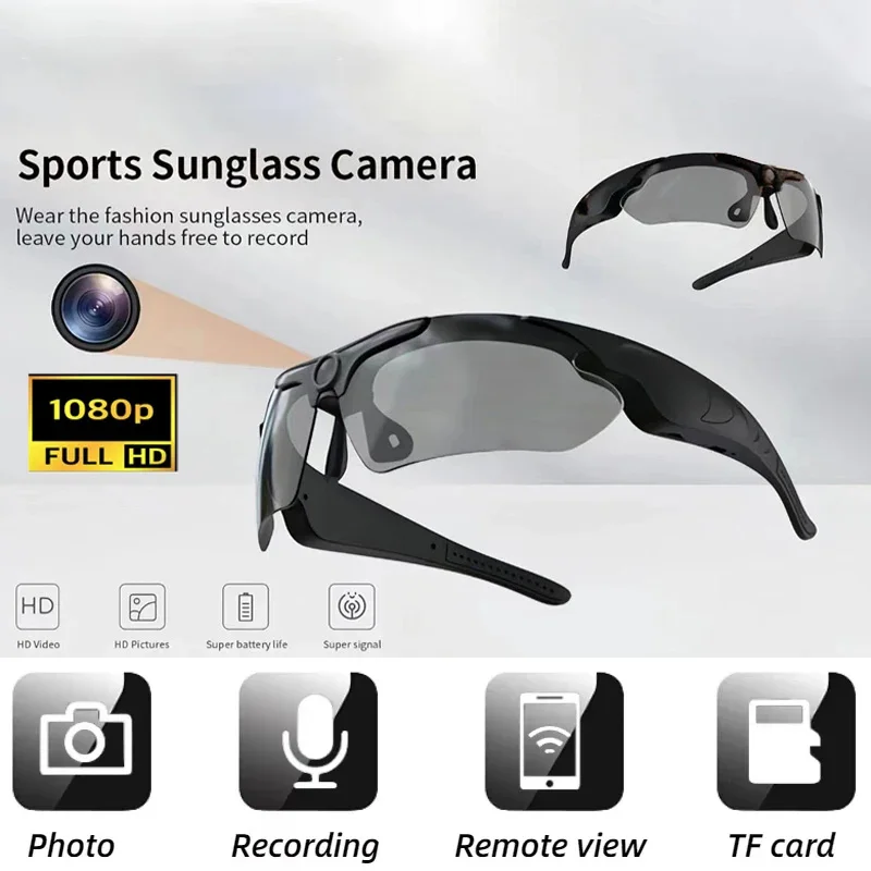 Xiaomi 1080P HD Kamera Smart Gläser Mini Kamera Outdoor Fahrrad Motorrad DVR Video Überwachung Tragbare Recorder Gläser Image