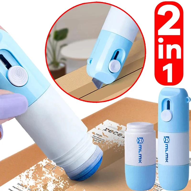 Thermopapier Easer Mail Opener Zwei in einem Korrekturflüssigkeit mit Messer Anti Peep Identitätsinformationen Privatsphäre Schutz Radiergummi Image
