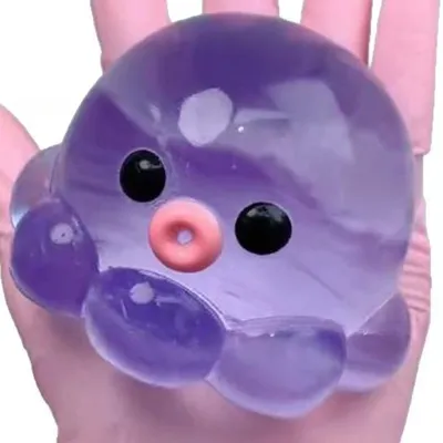DIY Crystal Ball Bubble Popper - Octopus Slow-Rise Squishy Stress Relief Toy | Fun Sensory Fidget for Anxiety & Anger Management