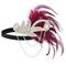 Damen-Stirnband im Stil der 1920er-Jahre im Gatsby-Stil mit Flapper-Motiv – Haar-Accessoire mit Strass-Feder und Ketten für Partys im Retro-Stil und Veranstaltungen im Stil der Goldenen Zwanziger
