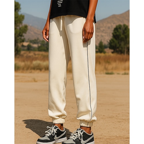 Herren Laufhosen Sporthosen Jogger-Jogginghose Kordelzug Tasche Unterteile Fitnessstudio Athleisure Trainieren Sommer Frühling Leicht Atmungsaktiv Angeln Wandern Laufen Lässiger Schnitt Image