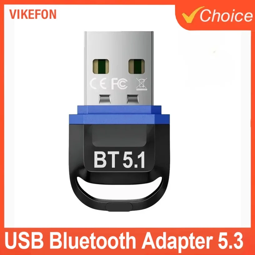 USB-Bluetooth-Adapter 5.3 5.1 für kabellosen Lautsprecher, Audio, Maus, Bluetooth-Dongle, USB-Adapter, Bluetooth 5.0, Empfänger, Sender Image