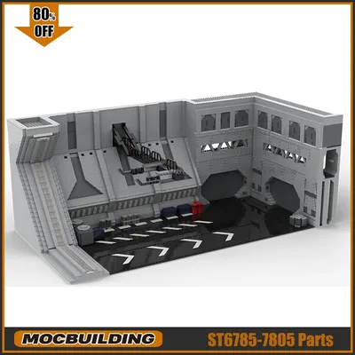 Imperial Hangar Film MOC Bausteine Starfighter Modell Enthalten DIY Montieren Ziegel Display Architektur Kreative Spielzeug Geschenk Image
