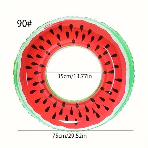 Aufblasbarer Schwimmring mit Wassermelone für Erwachsene – lustiges Wassersport-Schwimmzubehör aus PVC-Material, nicht elektrisch, spritzwassergeschützt, Partyspielzeug für Erwachsene, perfekt für die