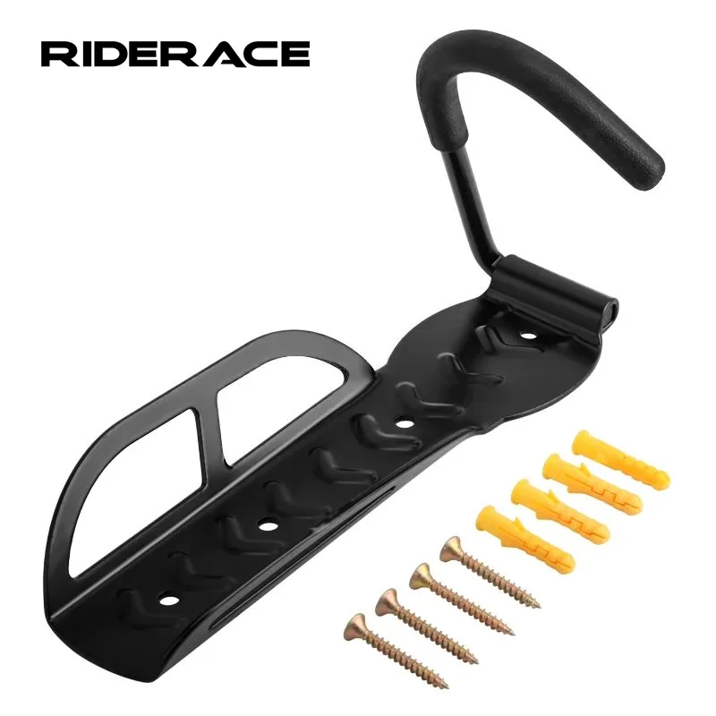 Fahrrad Reifen Rack Rennrad Stahl Unterstützung Lagerung Aufhänger Haken Montiert Bock Fahrrad Ständer Wand Halterung Für MTB Berg Image