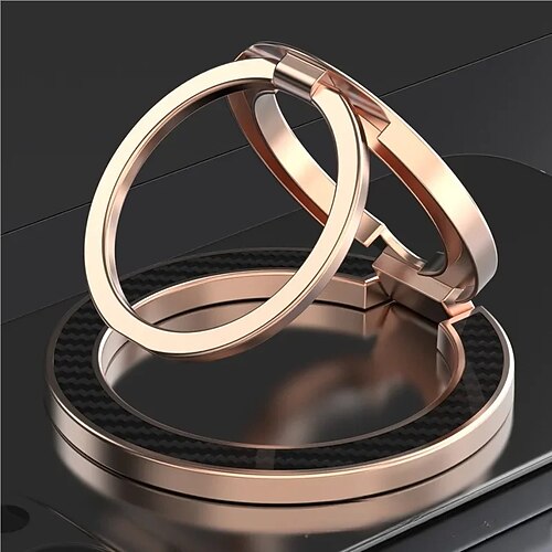 Mode Kohlefasermuster doppelseitige magnetische Telefonhalterung Halterung für Magsafe Handy Griff Mobile Unterstützung Stand Grip Tok Image