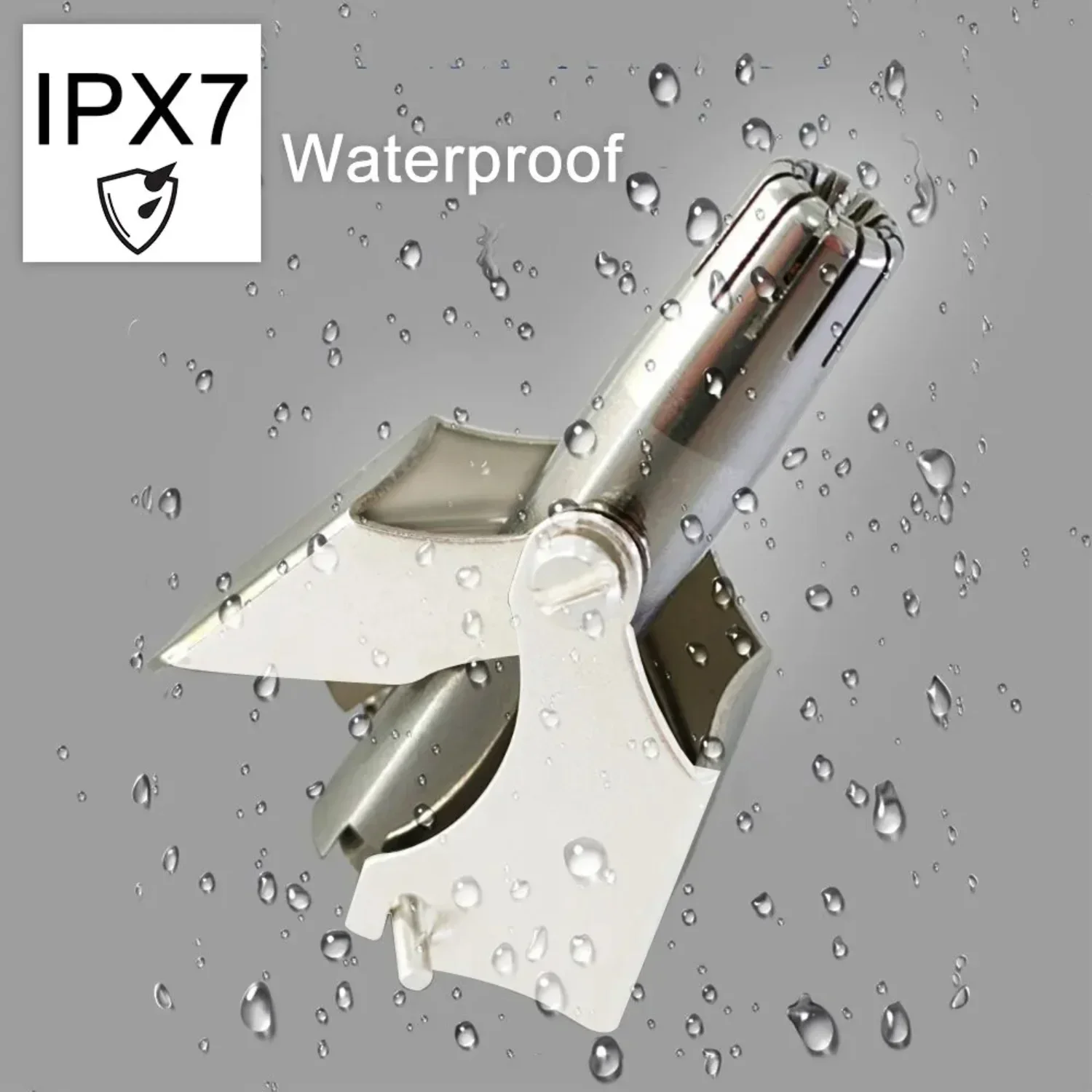 Nasenhaarschneider, Edelstahl, manueller Nasenhaarschneider, Rasierer, Nasenhaarrasierer, waschbarer Nasen- und Ohrhaarschneider Image