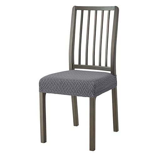 1/4/6 Stück Jacquard-Stuhlsitzkissen-Schonbezug, dehnbarer und abnehmbarer Sitzschutz, rutschfester Möbelbezug für Esszimmer, Büro oder Zuhause Image