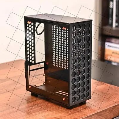 V9 Captain All-Aluminum Small Chassis Supports Double-Slot Half-Height PCI