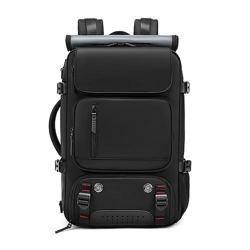 Herren Rucksack Schulranzen Funktionaler Rucksack Schulrucksack Schule Outdoor Täglich Einfarbig Polyester Oxford Stoff Nylon Großes Fassungsvermögen Wasserdicht Mehrfach tragbar Reißverschluss