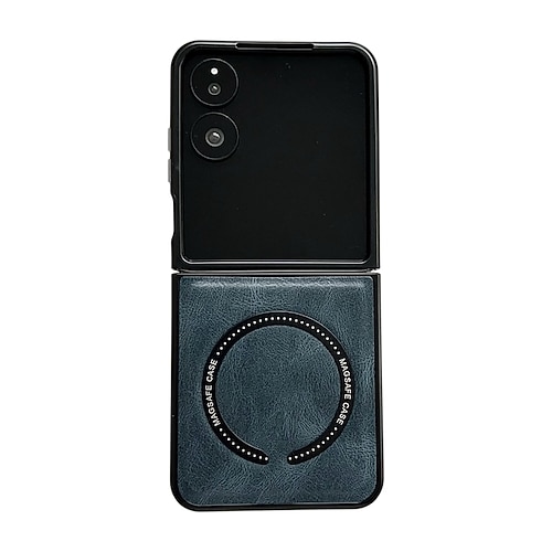 Handy Hülle Handyhüllen Für Samsung Galaxy Z Flip 7 Z Flip 6 Z Flip 5 Z Flip 4 Z Flip 3 Rückseite Magnetisch Stoßfest Retro TPU PU-Leder Image