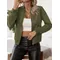 Cappotti invernali donna 2024 giacca con cerniera tinta unita Versatile alla moda per abbigliamento donna autunno abbigliamento donna