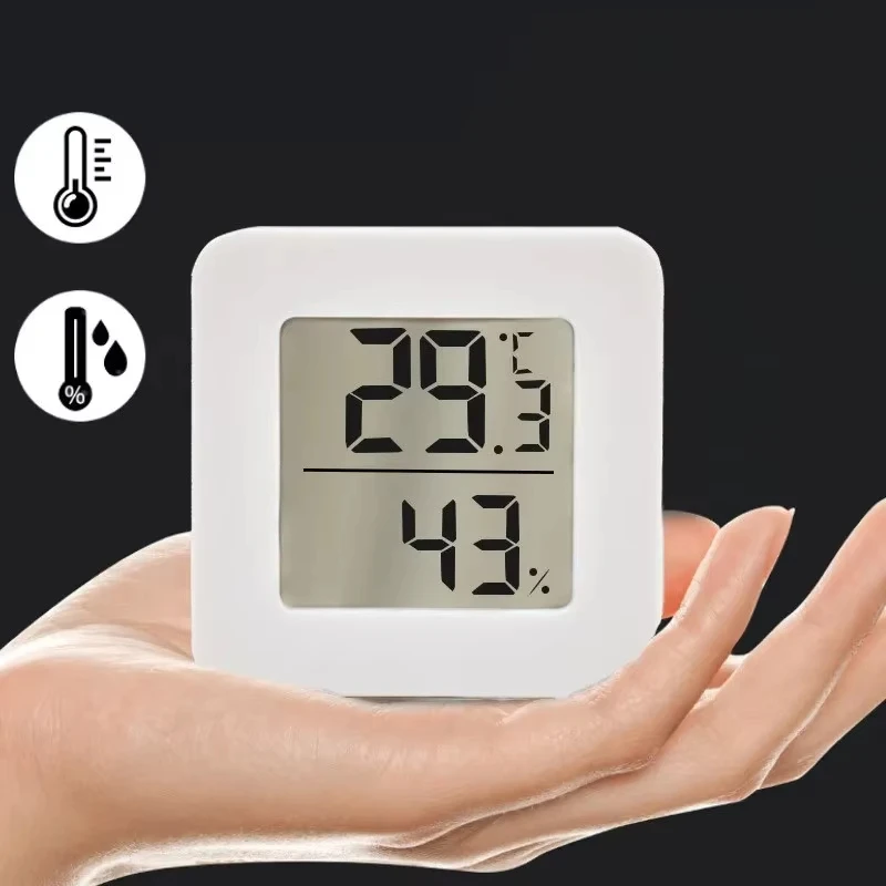 1-10P Mini Termometro Interno LCD Digitale Temperatura Ambiente Igrometro Sensore Misuratore di Umidità Termometro Interno Temperatura