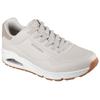 Sneaker SKECHERS "Harry Kane - Off Pitch Collection: Uno - Harry Kane Air", Herren, Gr. 46, grau (taupe), Lederimitat, Textil, casual, Schuhe, Schnürschuh signiert vom weltbekannten Fußballstar Harry Kane