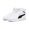 Sneaker PUMA "CAVEN 2.0 MID JR", Kinder, Gr. 37, schwarz-weiß (puma weiß, puma schwarz, gold), sportlich, Schuhe