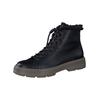 Schnürstiefelette PAUL GREEN "Paul Green Stiefelette Glattleder", Damen, Gr. 37,5, schwarz, Glattleder, casual, Schuhe