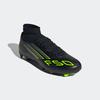 Fußballschuh ADIDAS PERFORMANCE "F50 LEAGUE MITTELHARTE/HART- UND ASCHENPLÄTZE E", Gr. 48, schwarz (core schwarz, iron metallic, lucid lemon), Synthetik, Textil, sportlich, Schuhe, geeignet für Rasen- und Kunstrasenplätze