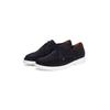 Schnürschuh TOMMY HILFIGER "TOMMY HILFIGER SUEDE MOC T DERBY", Herren, Gr. 42, blau (dunkelblau), Veloursleder, unifarben, Basic, Schuhe, Schnürschuh, Halbschuh, Businesschuh mit Mokassin-Naht