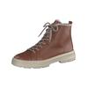 Schnürstiefelette PAUL GREEN "Paul Green Stiefelette Glattleder", Damen, Gr. 41, braun (cognac), Glattleder, casual, Schuhe