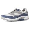 Keilsneaker GABOR ROLLINGSOFT, Herren, Gr. 10,5 (45), blau weiß kombiniert, Veloursleder, Textil, sportlich, Schuhe, Freizeitschuh, Halbschuh, Schnürschuh mit Wechselfußbett, Weite G