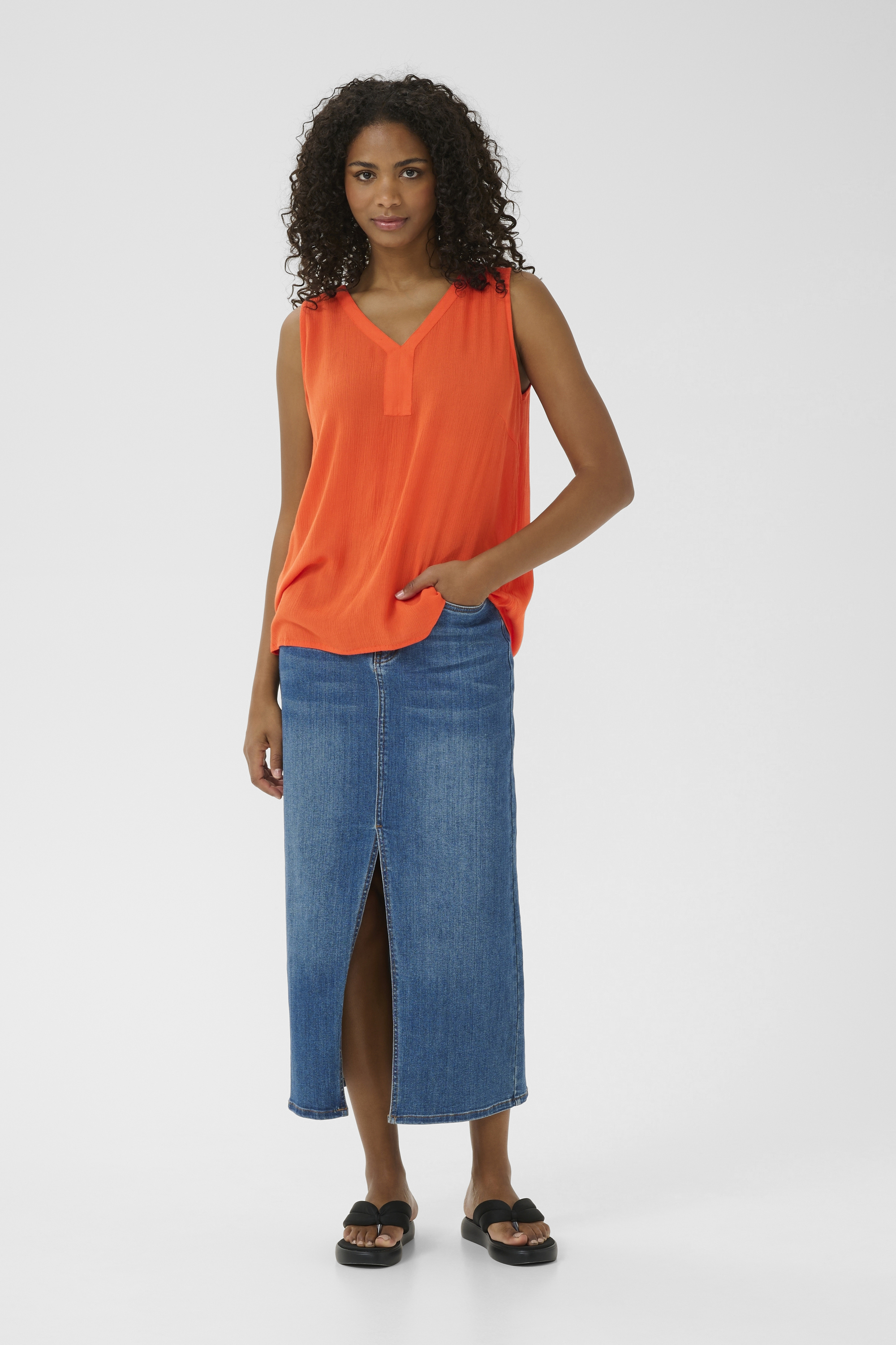 Top Regular fit Grenadine orange Image