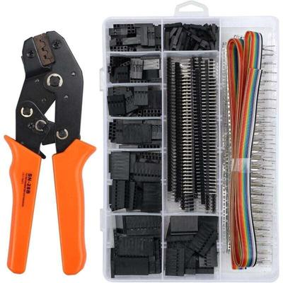 Odipie - Dupont-Crimpzangen-Crimpwerkzeug-Set mit 1550 Stück Dupont-Stecker/Buchse, isolierter Image