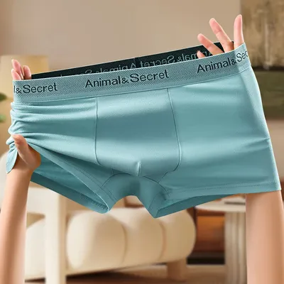 1Pcs Unterwäsche männer Boxer Shorts Sexy Höschen Baumwolle Boxer Mann Unterhose Männlichen Shorts Homme U Konvexen Dessous Kostenloser Versand Image